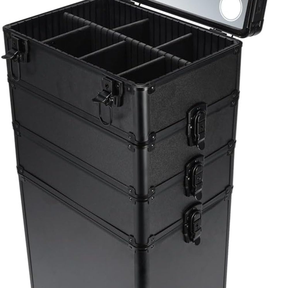 Beauty Of Makeup - 4-in-1 Makeup Train Case with 3-Color