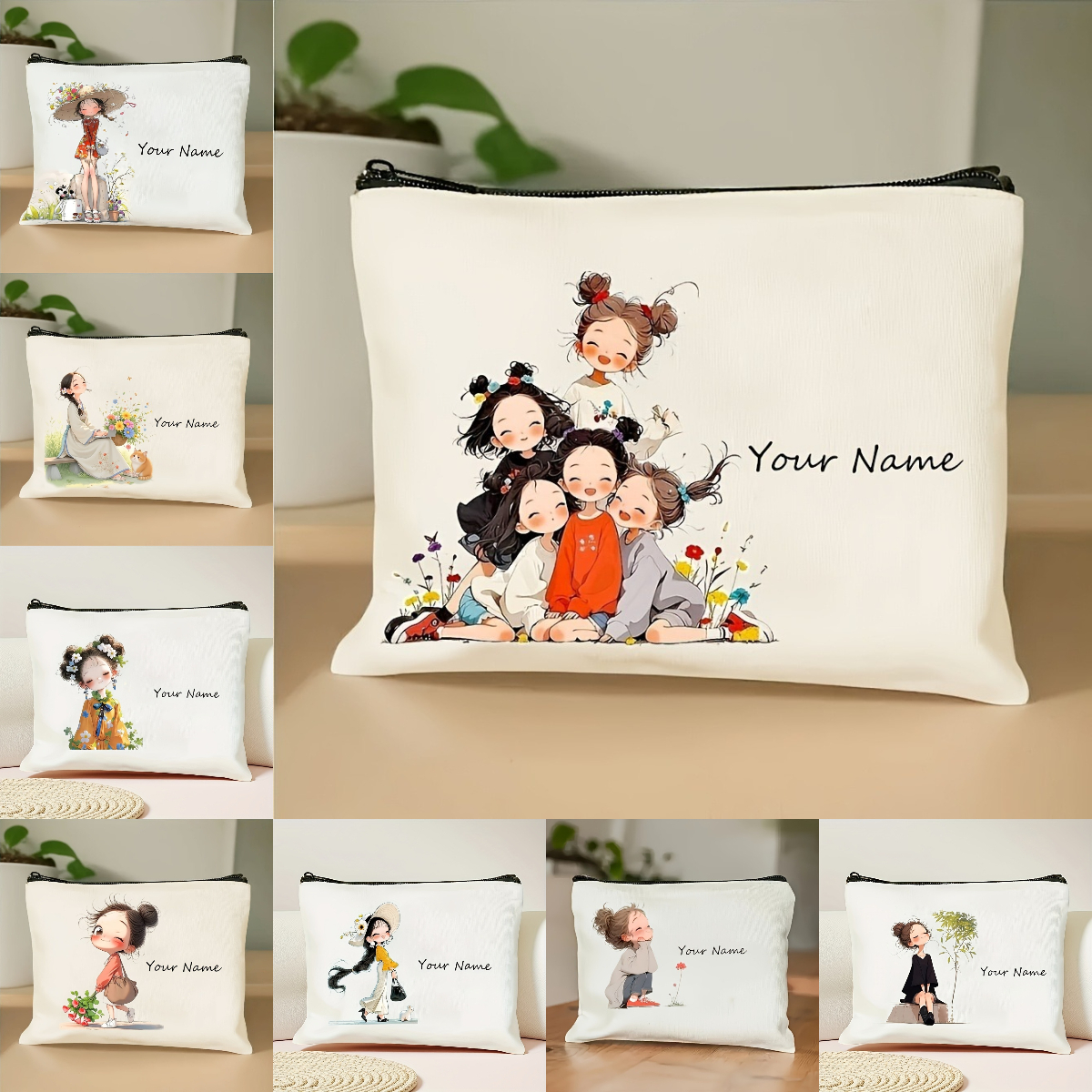 Beauty Of Makeup - Korean-Style Anime Girl Makeup Bag Custom