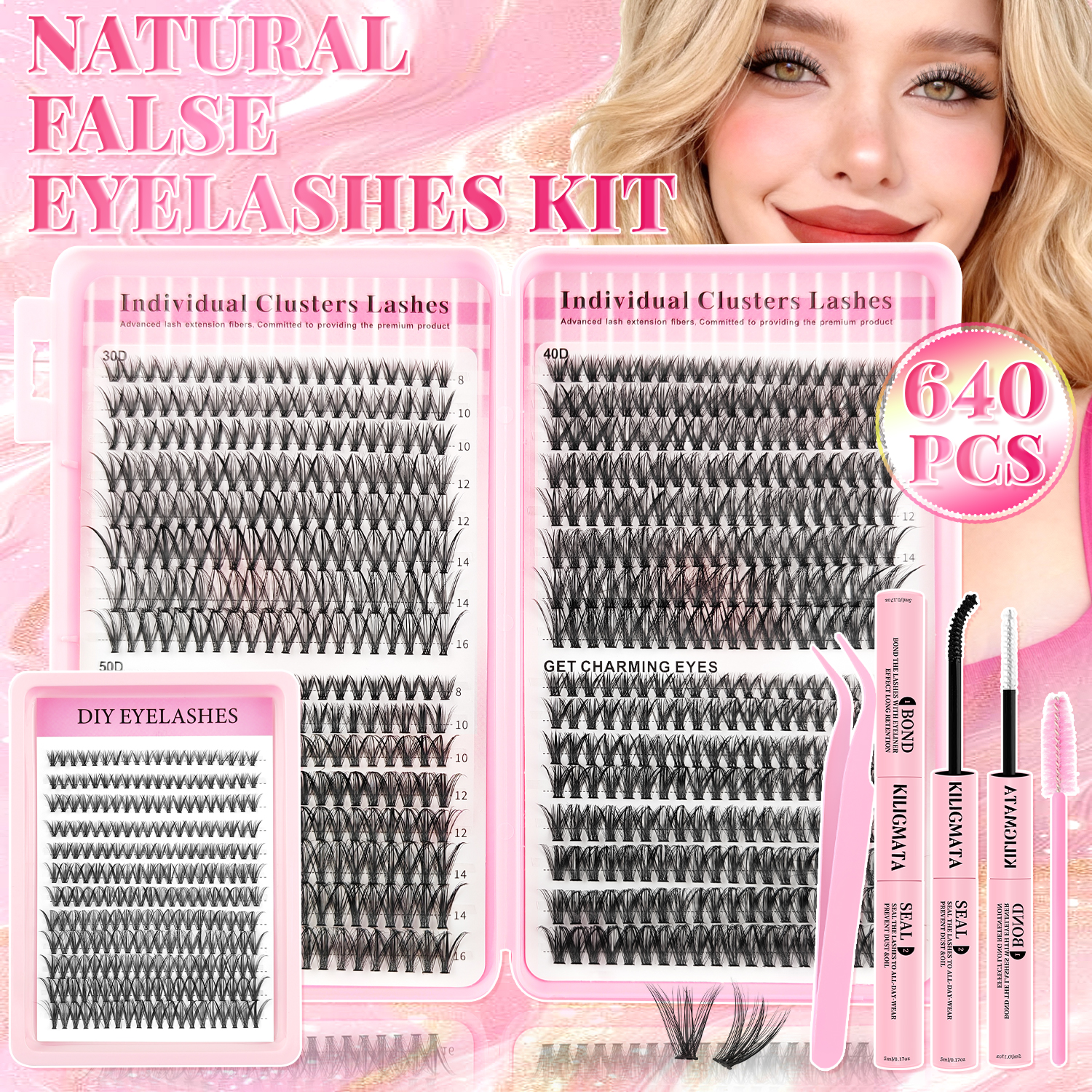 Beauty Book Makeup Kit - False Eyelash High Capacity Eyelash Book