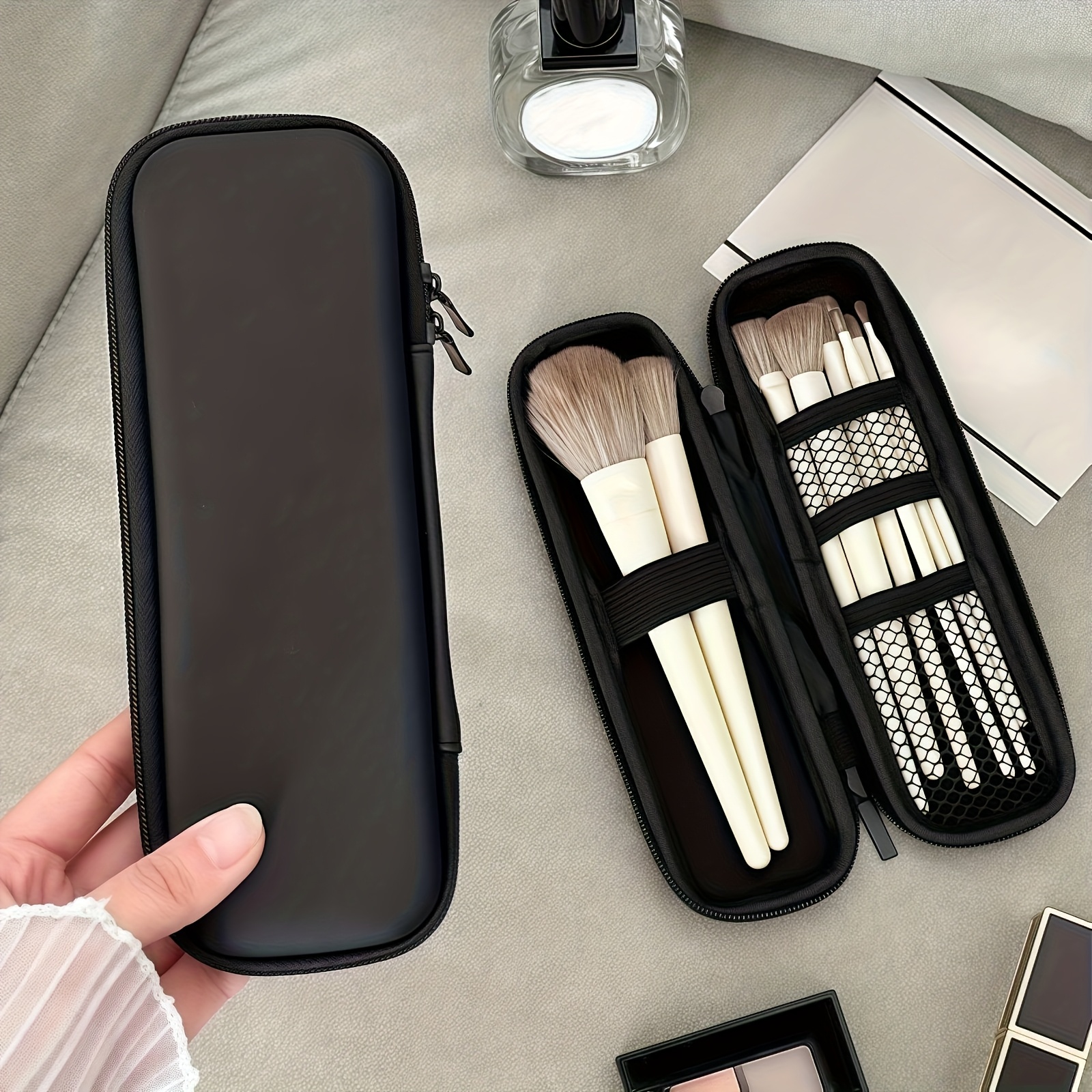 Beauty Bag Makeup - Portable Makeup Brush Organizer Case -