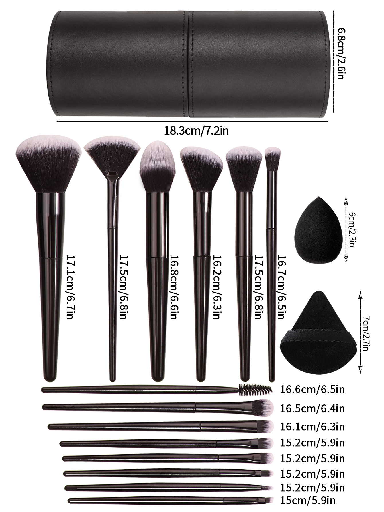 3~21pcs Fashion Makeup Brsuh S - Beauty Makeup Fashion บทวิจารณ์และราคา