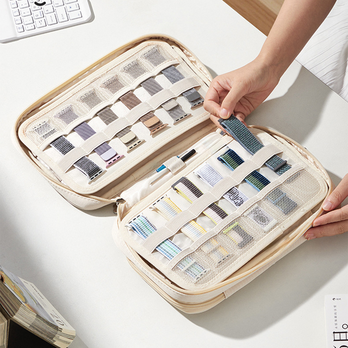 Watch Bands Storage Bag For Wo - Beauty Preservation Makeup Bag บทวิจารณ์และราคา