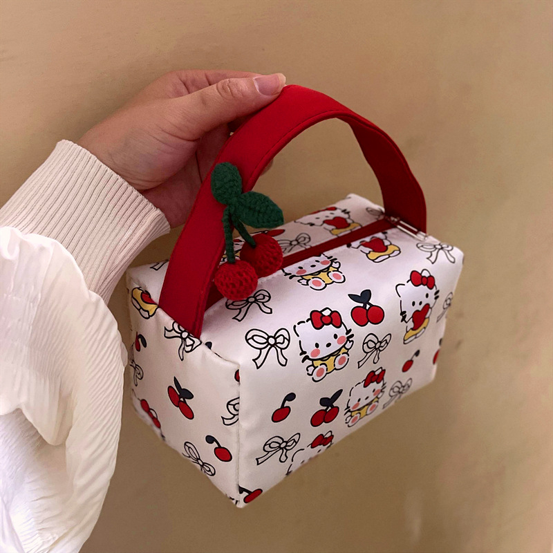 HelloKitty Large Capacity Cart - Beauty Preservation Makeup Bag บทวิจารณ์และราคา