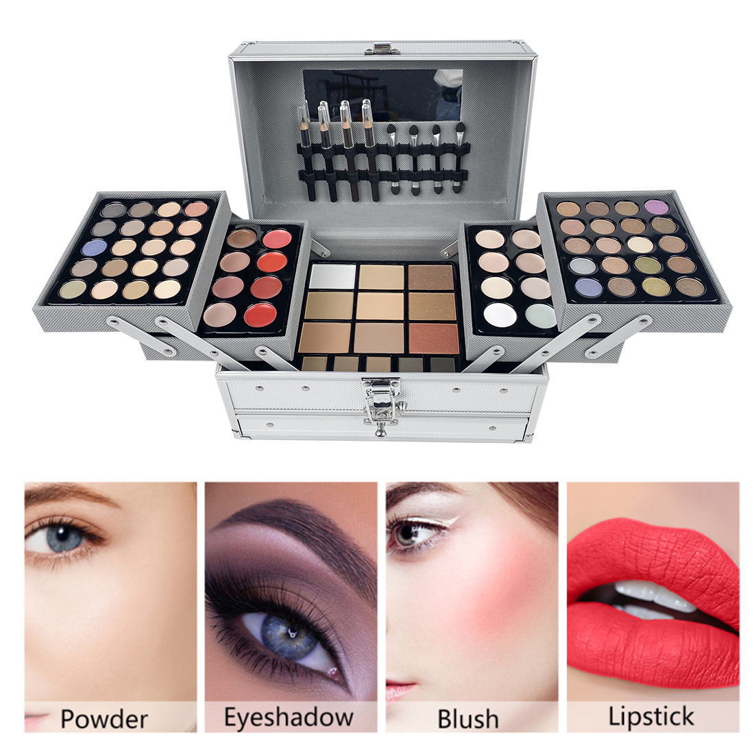 132 Color Makeup Gift Kit Full - Beauty Book Makeup Kit บทวิจารณ์และราคา