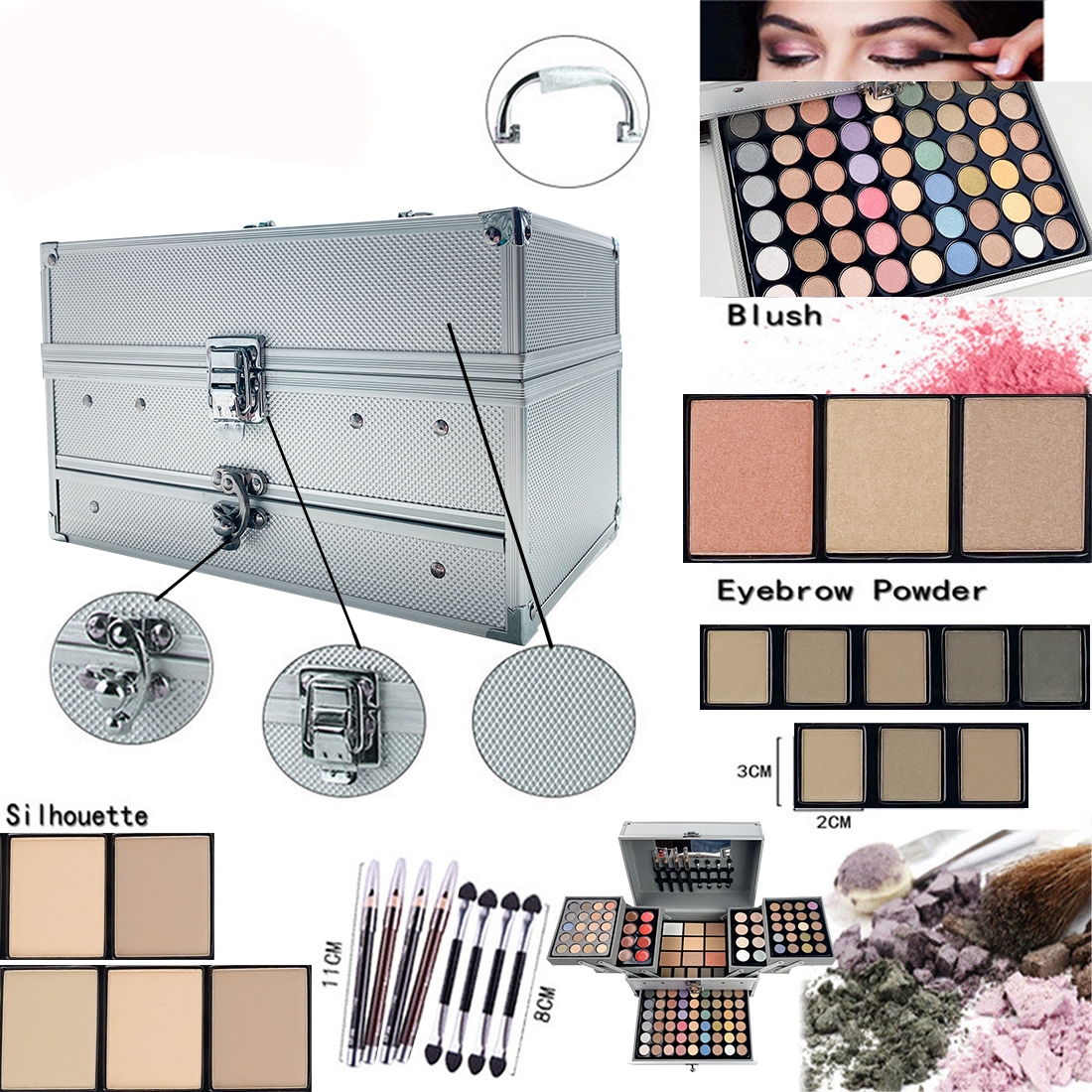 132 Color Makeup Gift Kit Full - Beauty Book Makeup Kit บทวิจารณ์และราคา