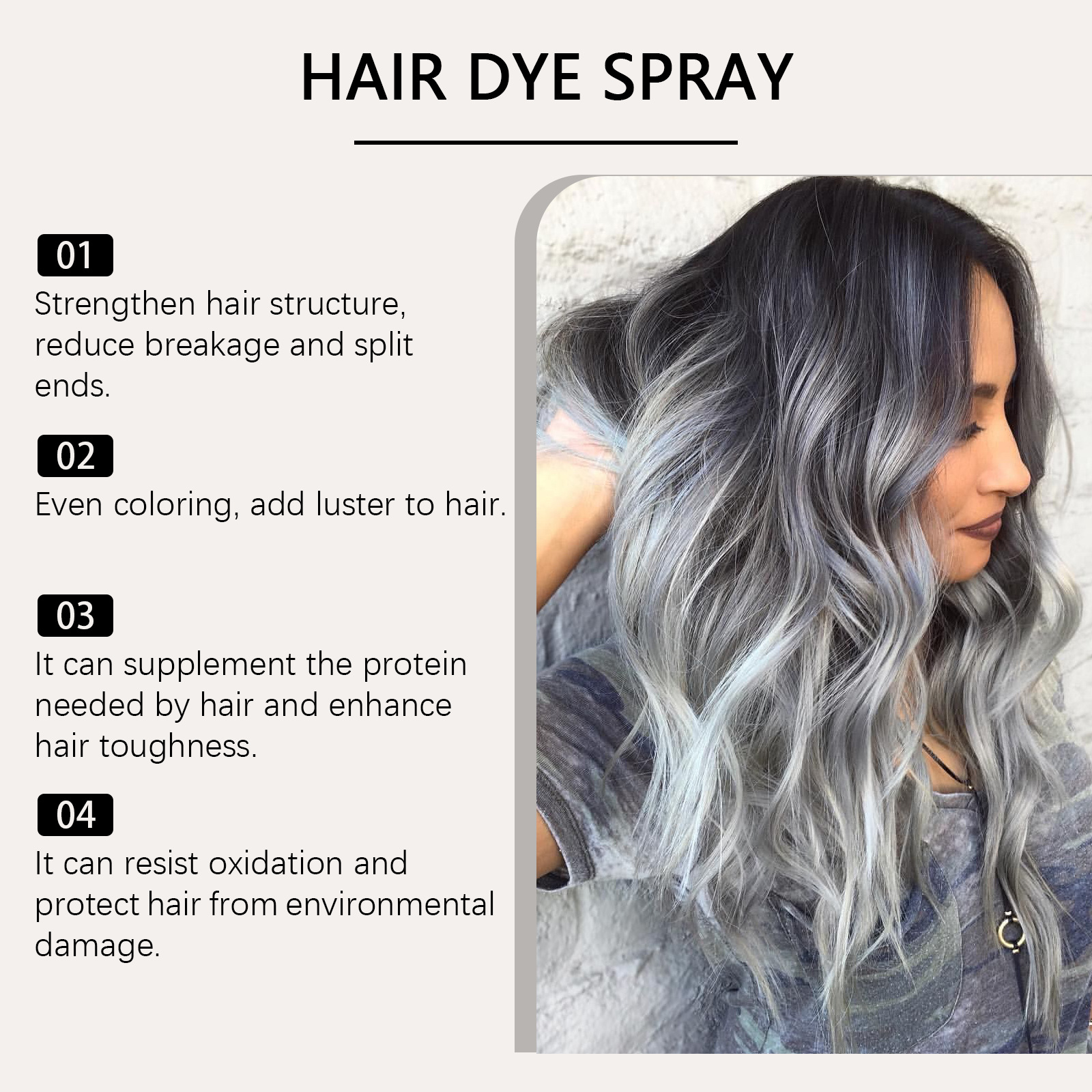 Temporary Hair Color Spray Sil - Beauty Makeup Fashion บทวิจารณ์และราคา