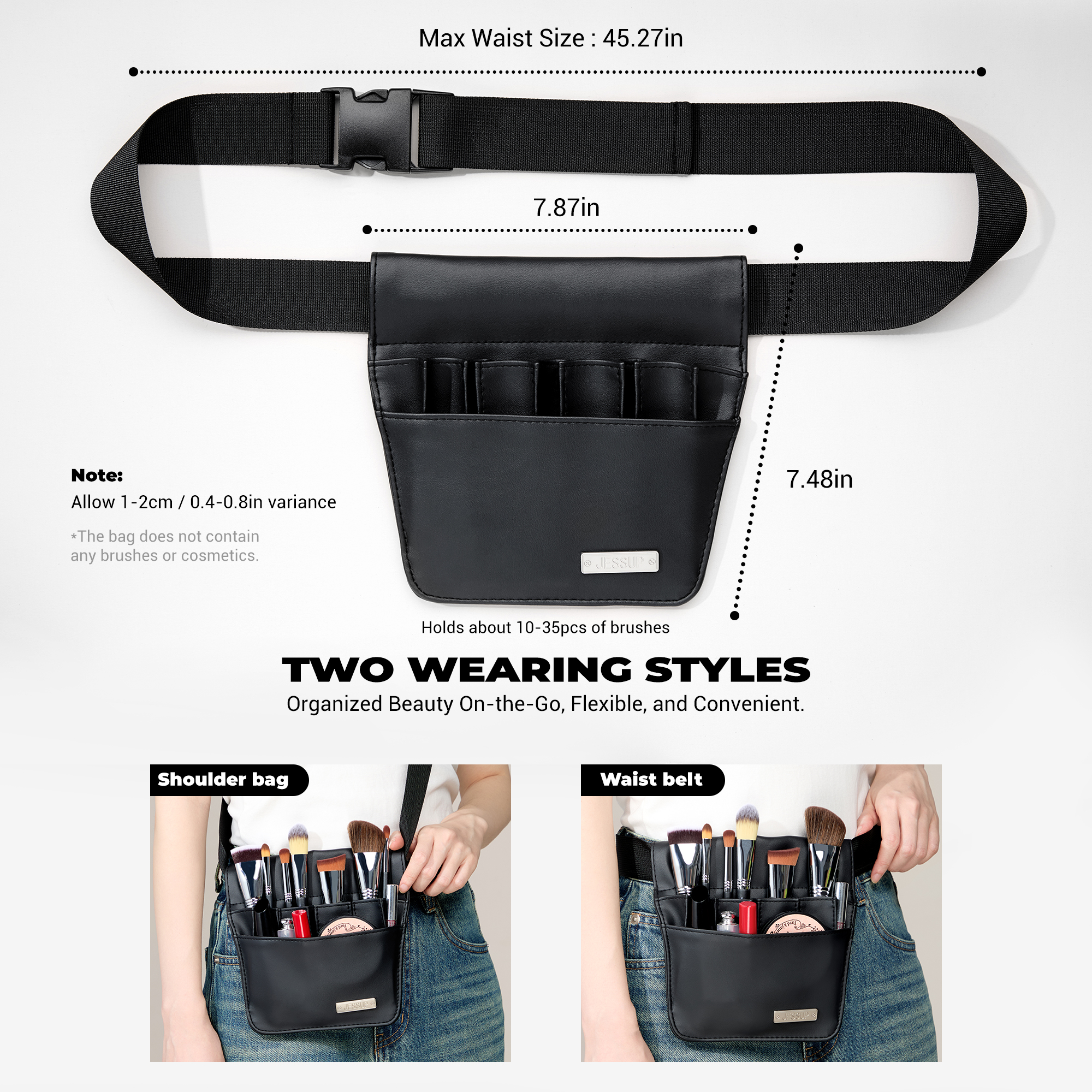 Jessup Makeup Artist Belt Bag  - Beauty Bag Makeup บทวิจารณ์และราคา