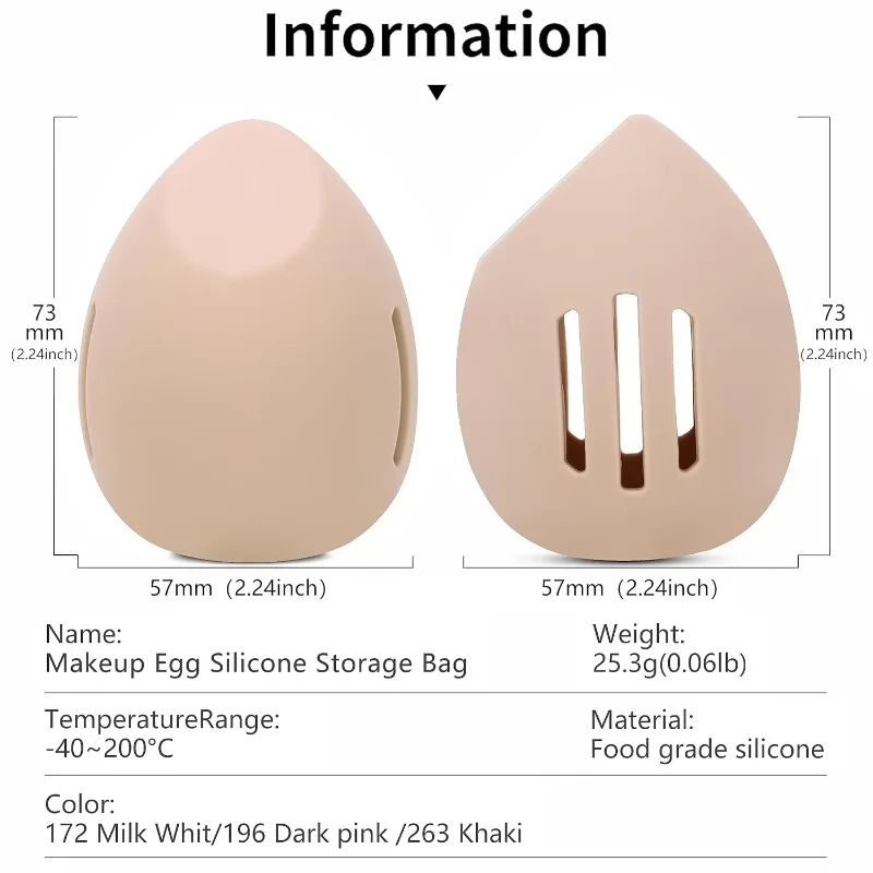 Silicone Beauty Egg Breathable - Beauty Bag Makeup บทวิจารณ์และราคา