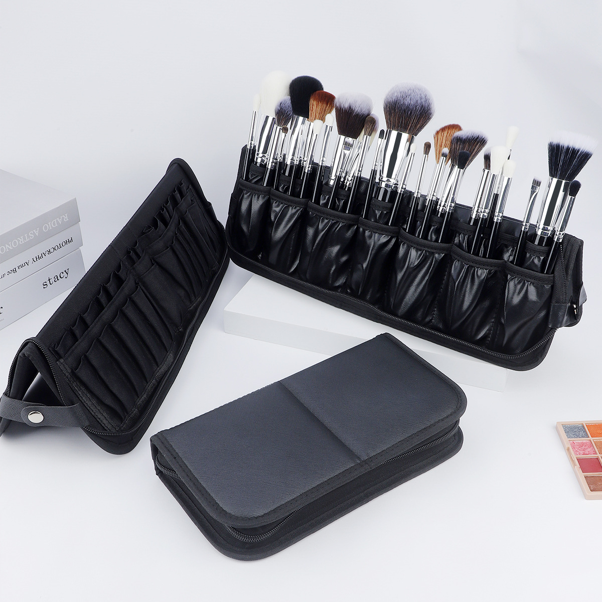29 Holes Makeup Brush Organize - Beauty Preservation Makeup Bag บทวิจารณ์และราคา