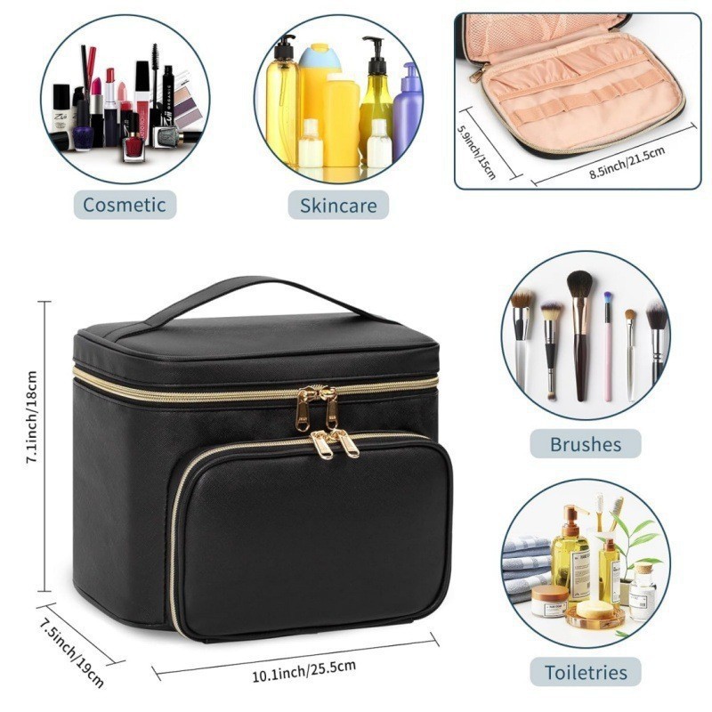 Large-sized Waterproof Makeup  - Beauty Bag Makeup บทวิจารณ์และราคา
