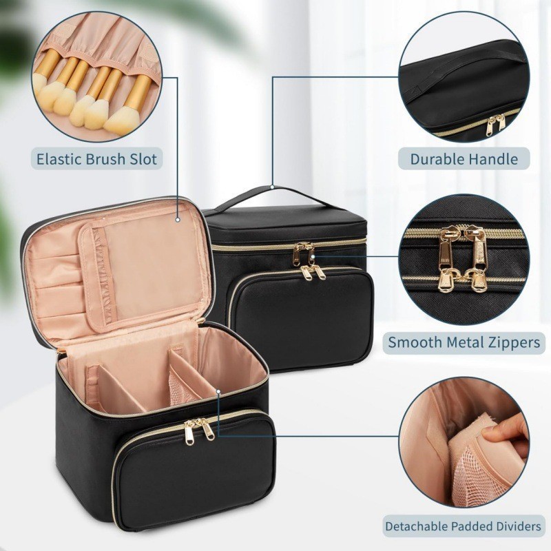Large-sized Waterproof Makeup  - Beauty Bag Makeup บทวิจารณ์และราคา