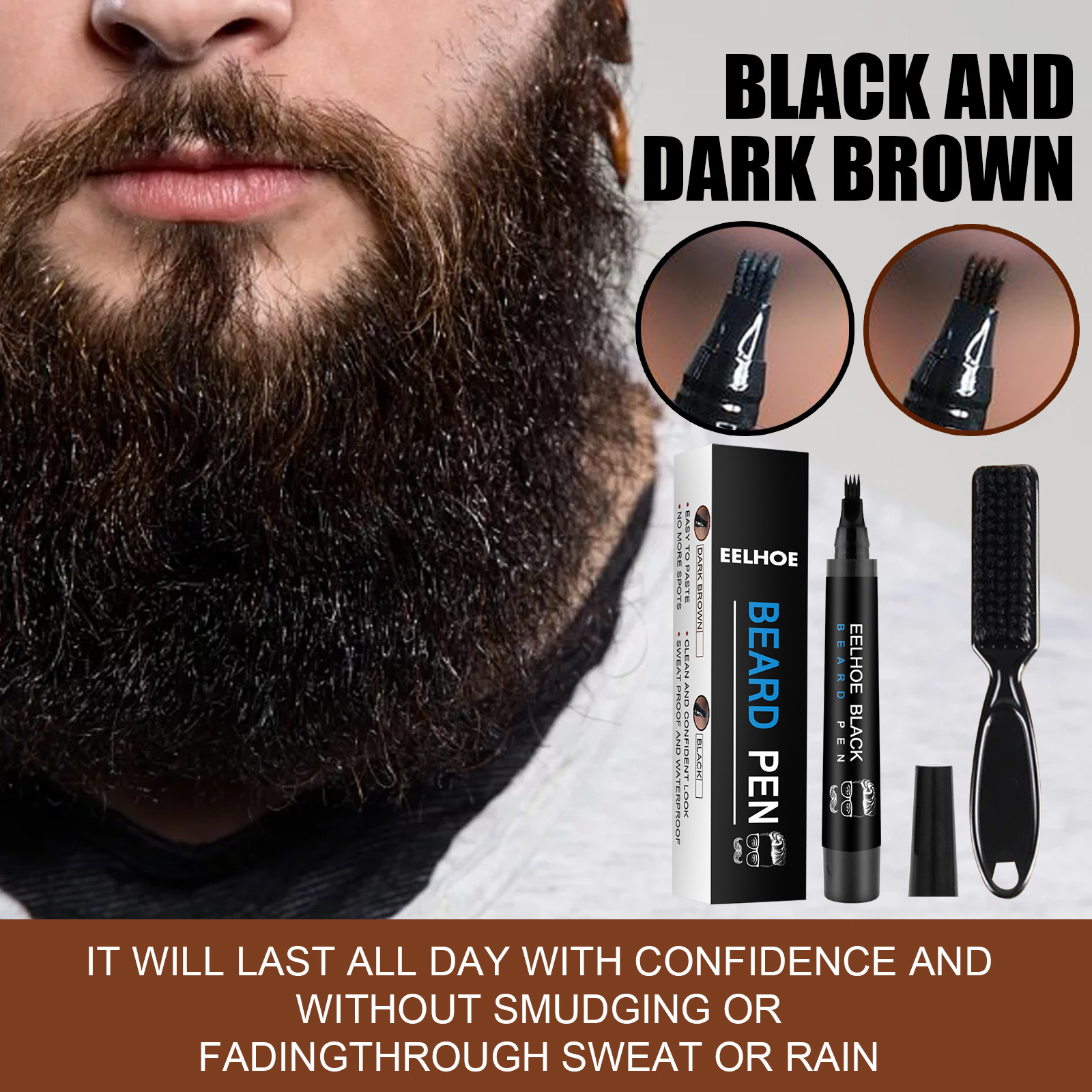 Beard Fillering Pen Kit Thicke - Beauty Of Makeup บทวิจารณ์และราคา