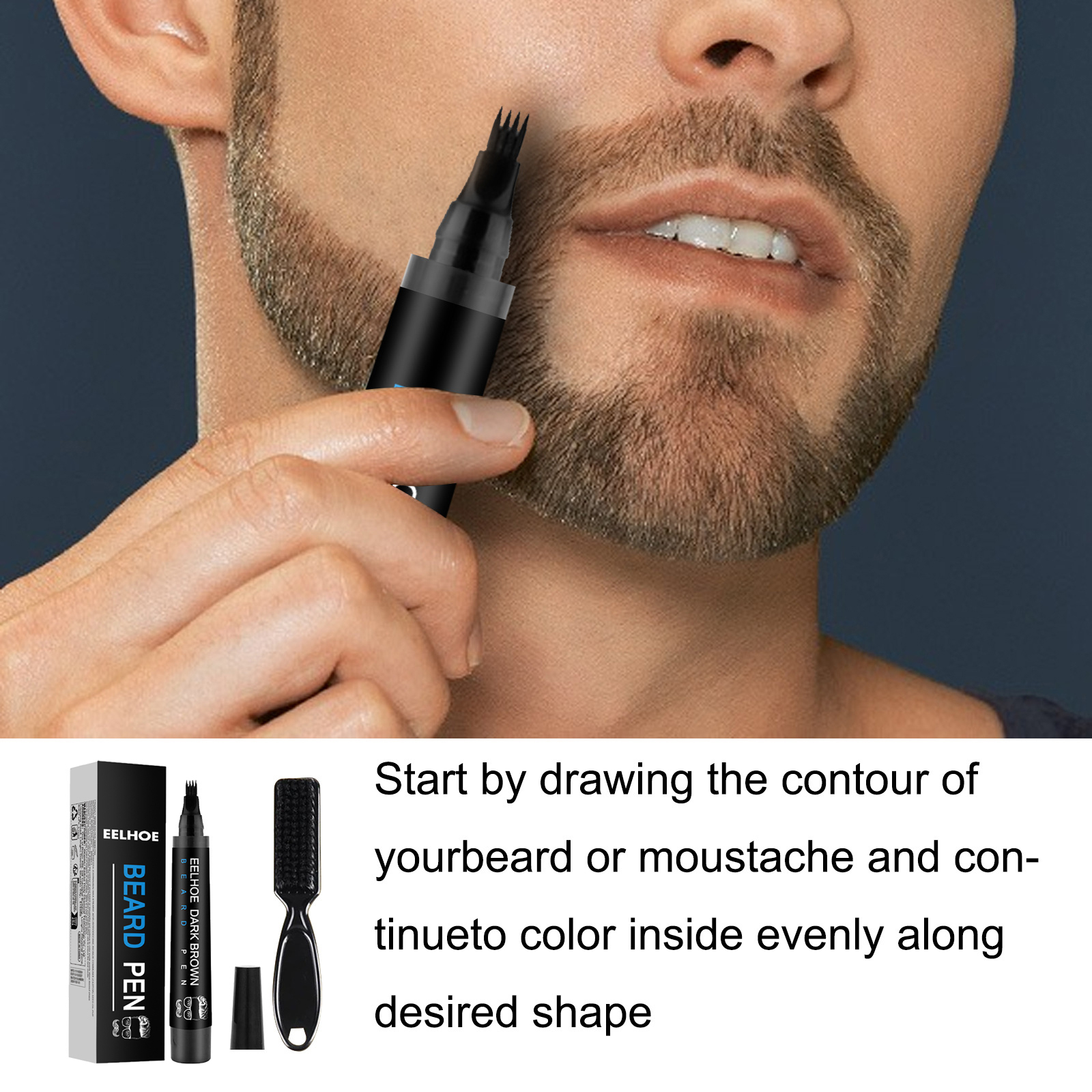 Beard Fillering Pen Kit Thicke - Beauty Of Makeup บทวิจารณ์และราคา