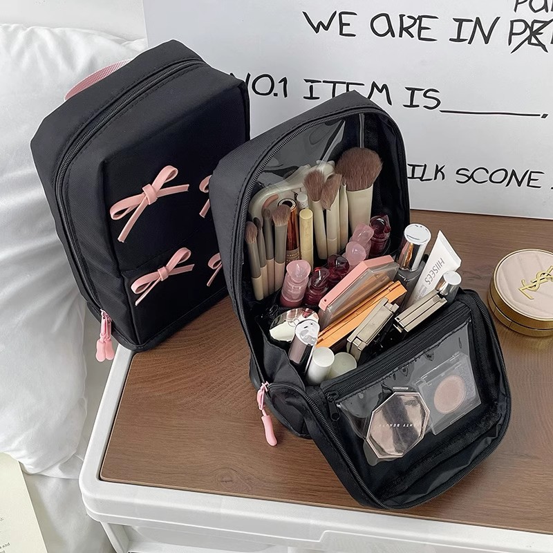 Cute Bow Upright Makeup Brush  - Beauty Preservation Makeup Bag บทวิจารณ์และราคา