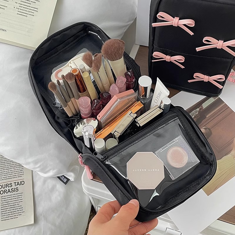 Cute Bow Upright Makeup Brush  - Beauty Preservation Makeup Bag บทวิจารณ์และราคา