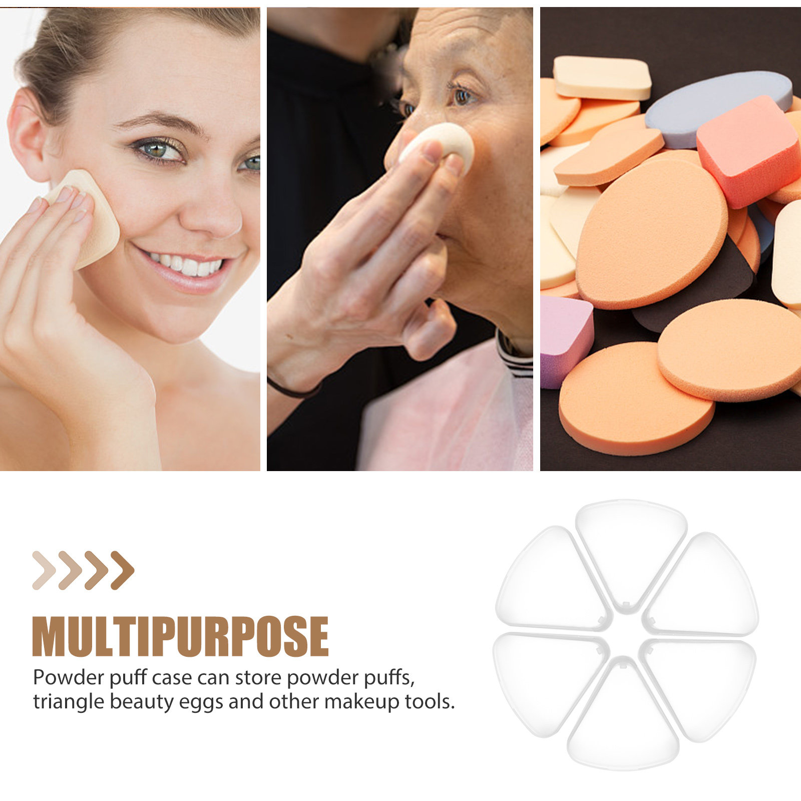 6Pcs Makeup Powder Puff Case T - Beauty Of Makeup บทวิจารณ์และราคา
