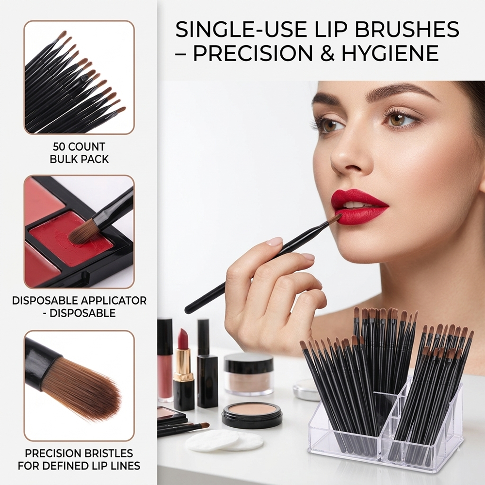 50/100pcs Disposable Lip Brush - Beauty Of Makeup บทวิจารณ์และราคา