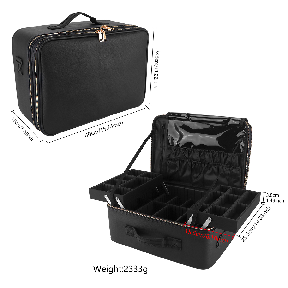 Women Travel Cosmetic Case Org - Beauty Bag Makeup บทวิจารณ์และราคา
