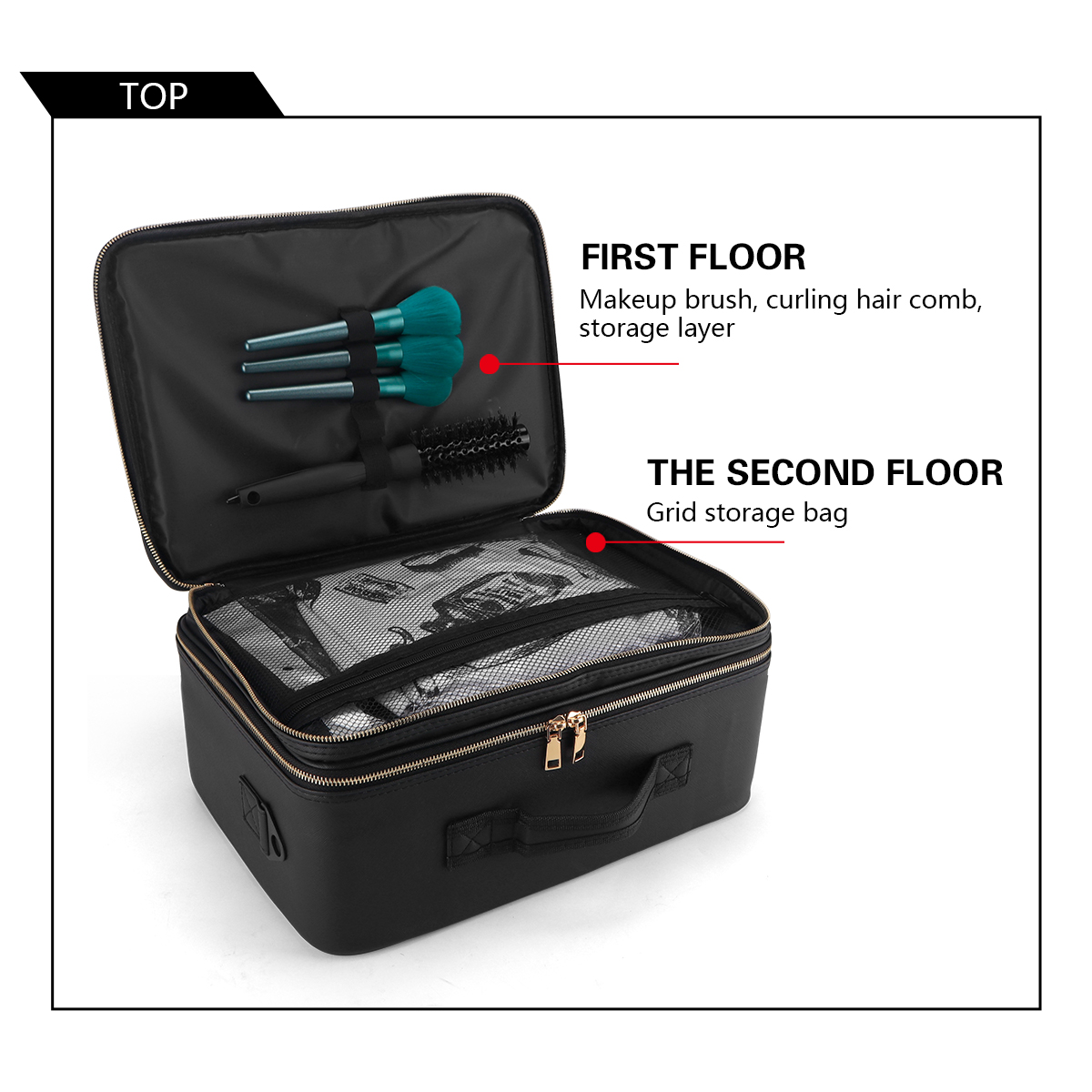 Women Travel Cosmetic Case Org - Beauty Bag Makeup บทวิจารณ์และราคา