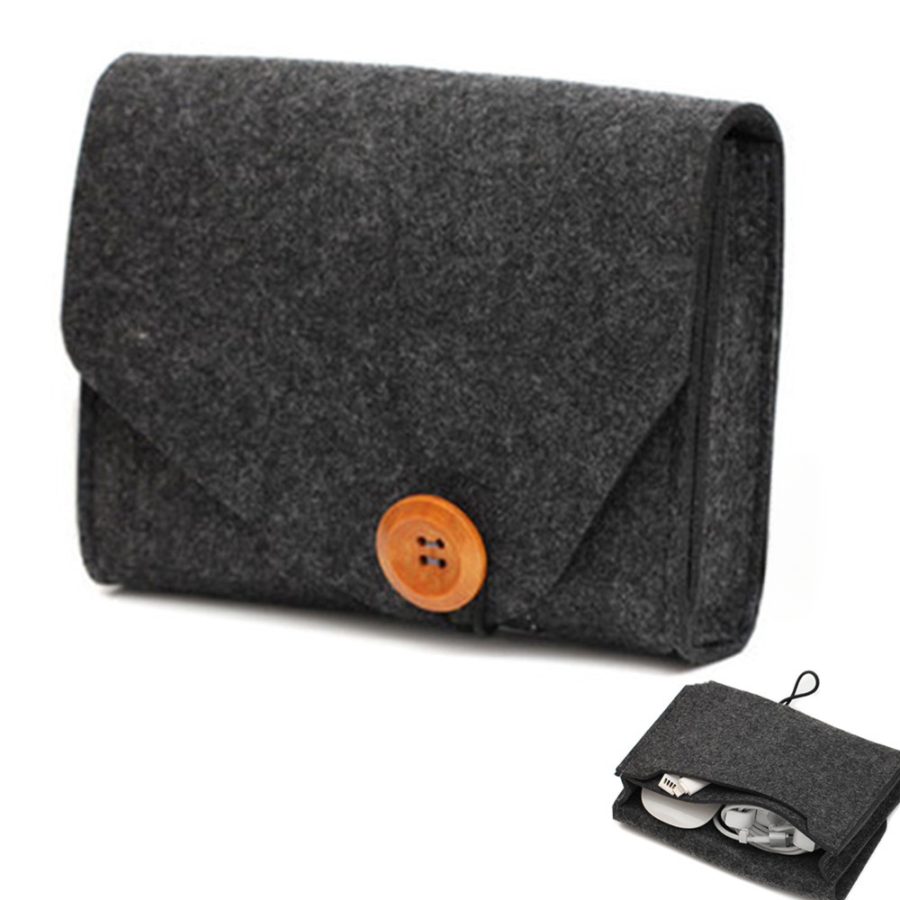 Portable Felt Storage Bag Outd - Beauty Preservation Makeup Bag บทวิจารณ์และราคา