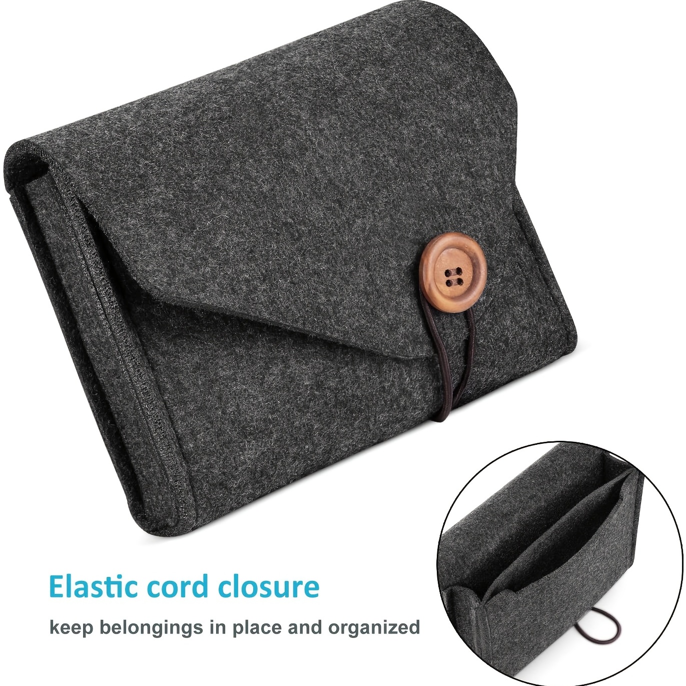 Portable Felt Storage Bag Outd - Beauty Preservation Makeup Bag บทวิจารณ์และราคา