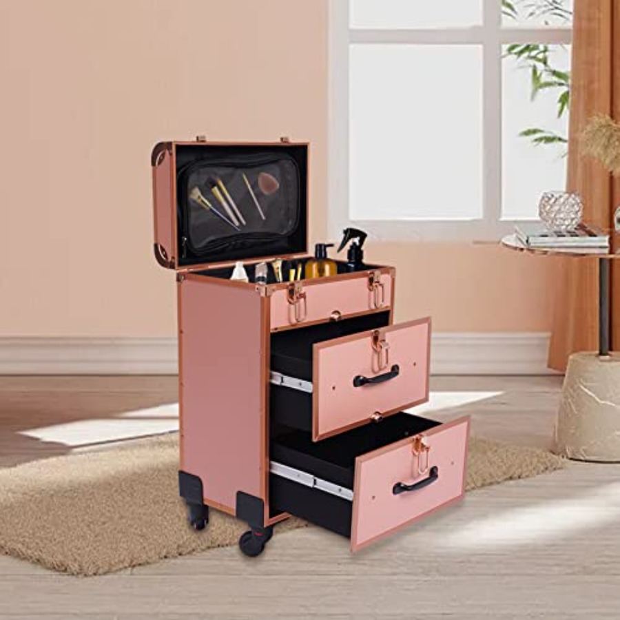 3-Tier Aluminum Rolling Makeup - Makeup And Beauty บทวิจารณ์และราคา