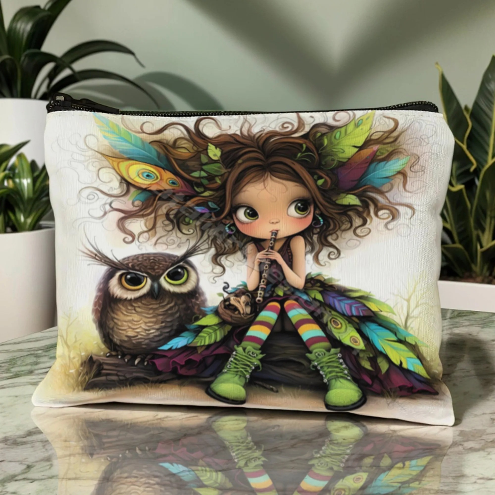 Cartoon Girl Makeup Bag Zipper - Beauty Bag Makeup บทวิจารณ์และราคา