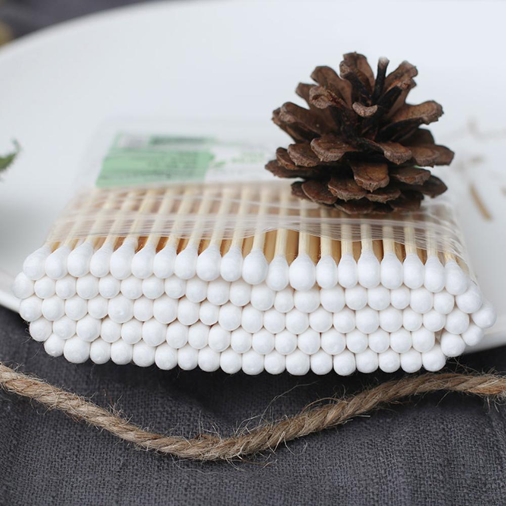 10/100pcs Disposable Cotton Sw - Beauty Of Makeup บทวิจารณ์และราคา