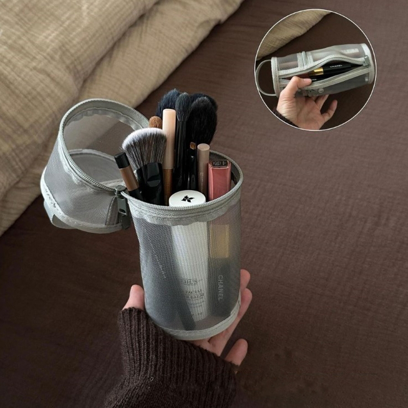 【Mesh Dual-use Makeup Brush St - Beauty Bag Makeup บทวิจารณ์และราคา