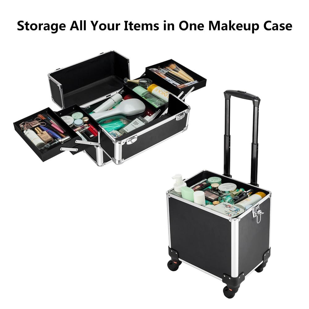 Aluminum 4-in-1 Rolling Makeup - Beauty Of Makeup บทวิจารณ์และราคา