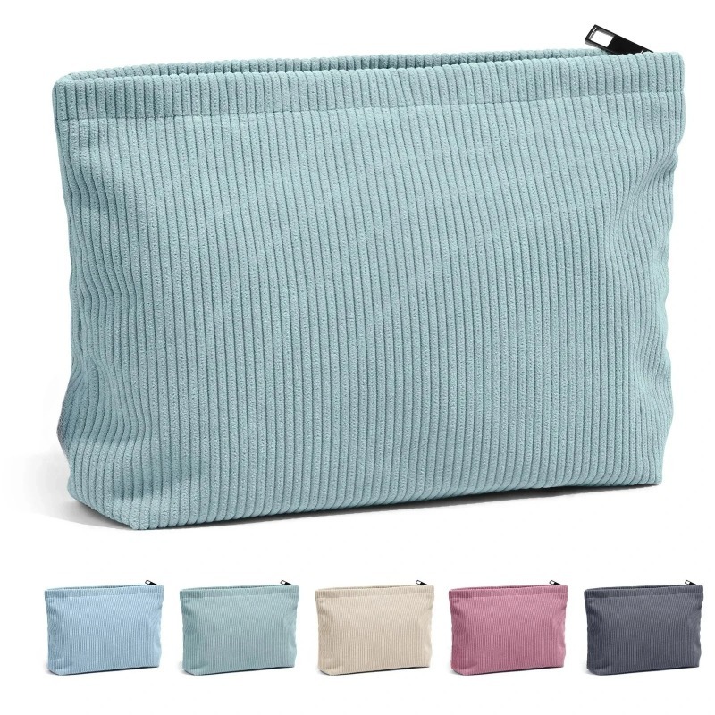 Corduroy Travel Cosmetic Bag P - Beauty Bag Makeup บทวิจารณ์และราคา
