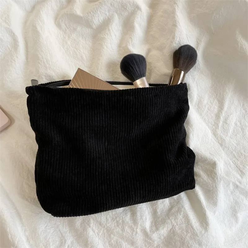 Corduroy Travel Cosmetic Bag P - Beauty Bag Makeup บทวิจารณ์และราคา