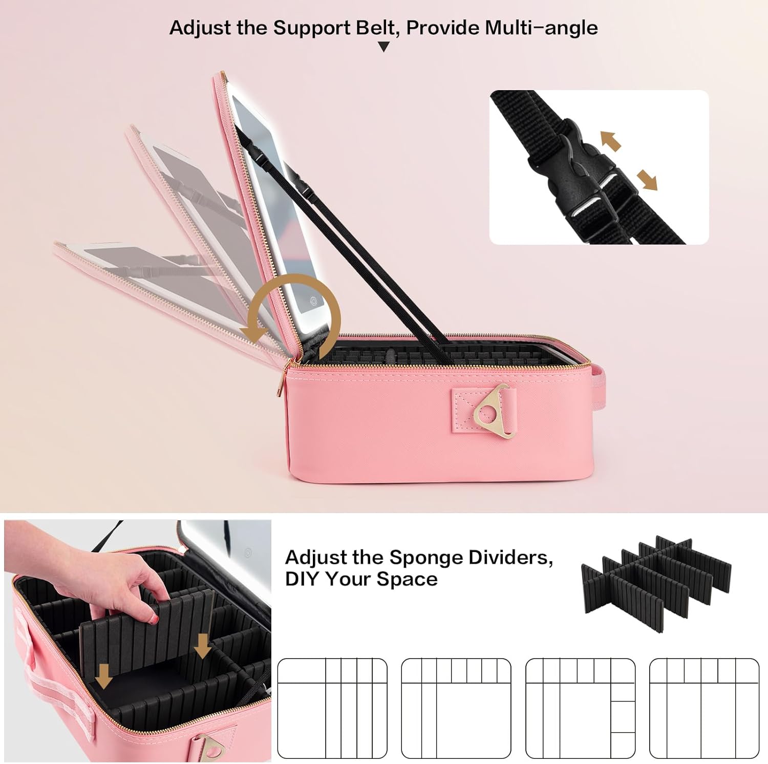 Large Capacity Makeup Bag 15'' - Beauty Bag Makeup บทวิจารณ์และราคา
