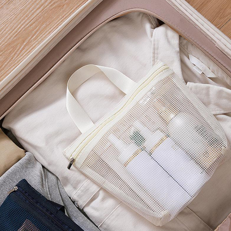 Mesh Makeup Toiletry Storage B - Beauty Preservation Makeup Bag บทวิจารณ์และราคา