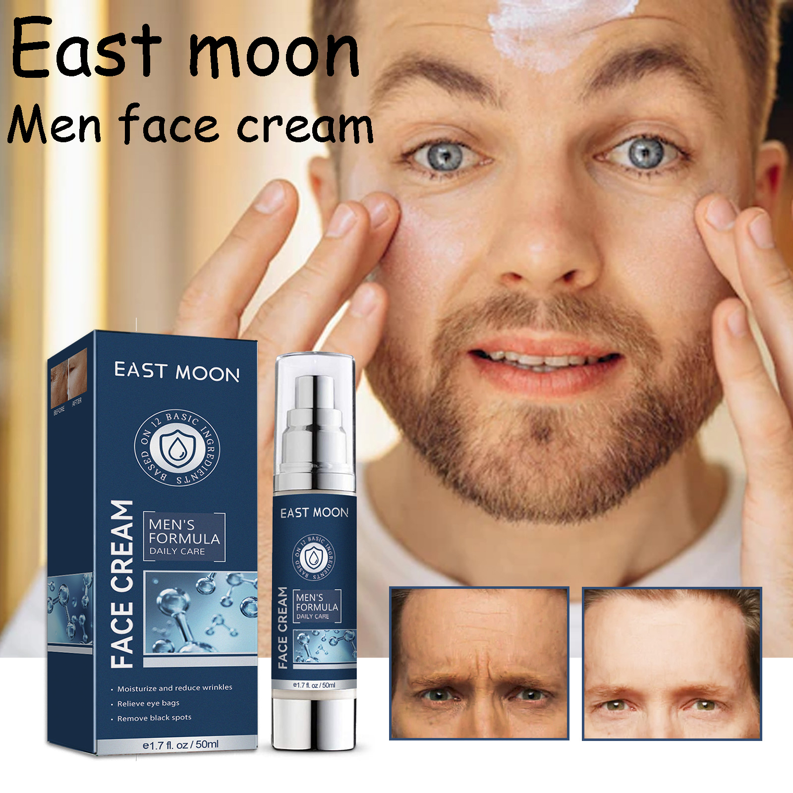 50ml 6 in 1 Men Face Cream Moi - Anti-Aging Face Cream บทวิจารณ์และราคา